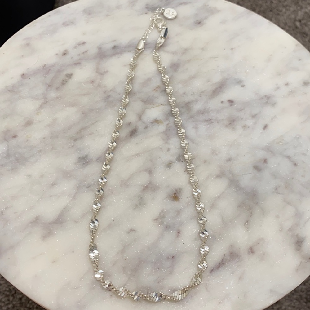 Silver Liz Claiborne twisted chain